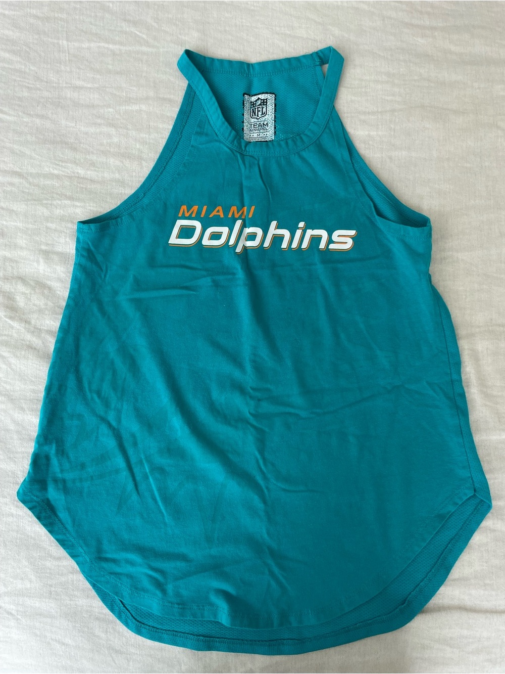 NFL Miami Dolphins Teal Women's Racerback Tank